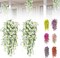 Artificial Flowers for Outdoors Fake Morning Glory Hanging Flower Decoration, 2 Pcs Realistic Faux Plants Petunias Trailing Vines, Spring Summer Decor for Porch Patio Balcony Planter Yard(White)